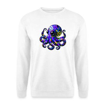 Pieuvre - Sweat-shirt Unisexe - blanc - Devant