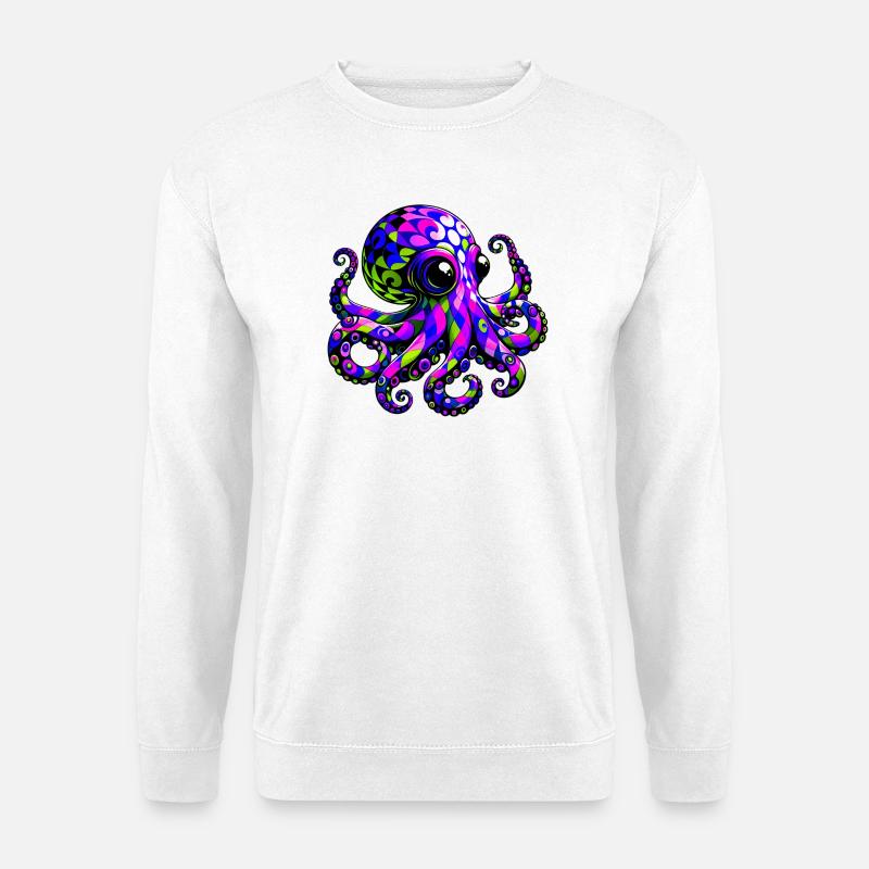 Krake - Unisex Pullover - Weiß