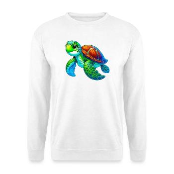 Tortue - Sweat-shirt Unisexe - blanc - Devant