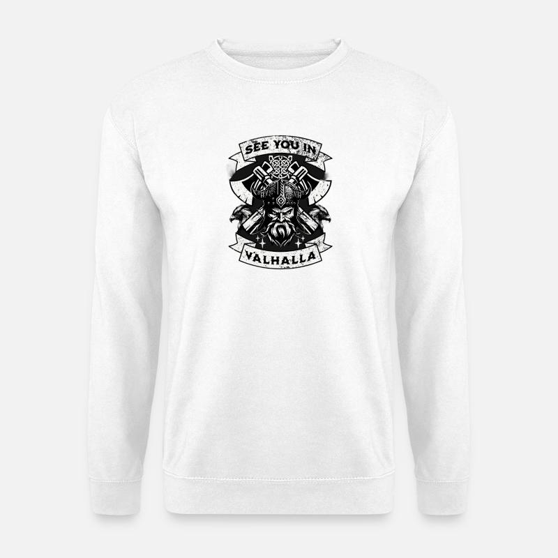 Valhalla Warrior Vision - Unisex Sweatshirt - white