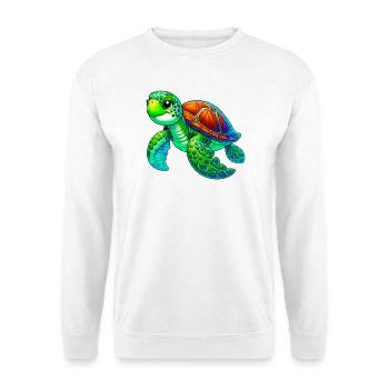 Tortue - Sweat-shirt Unisexe - blanc - Devant