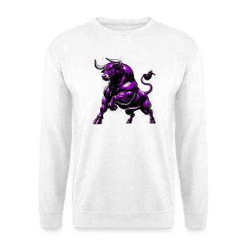 Taureau - Sweat-shirt Unisexe - blanc - Devant