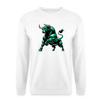 Bull - Unisex Sweatshirt - white - Front