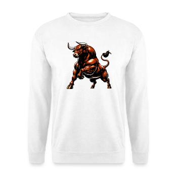 Taureau - Sweat-shirt Unisexe - blanc - Devant