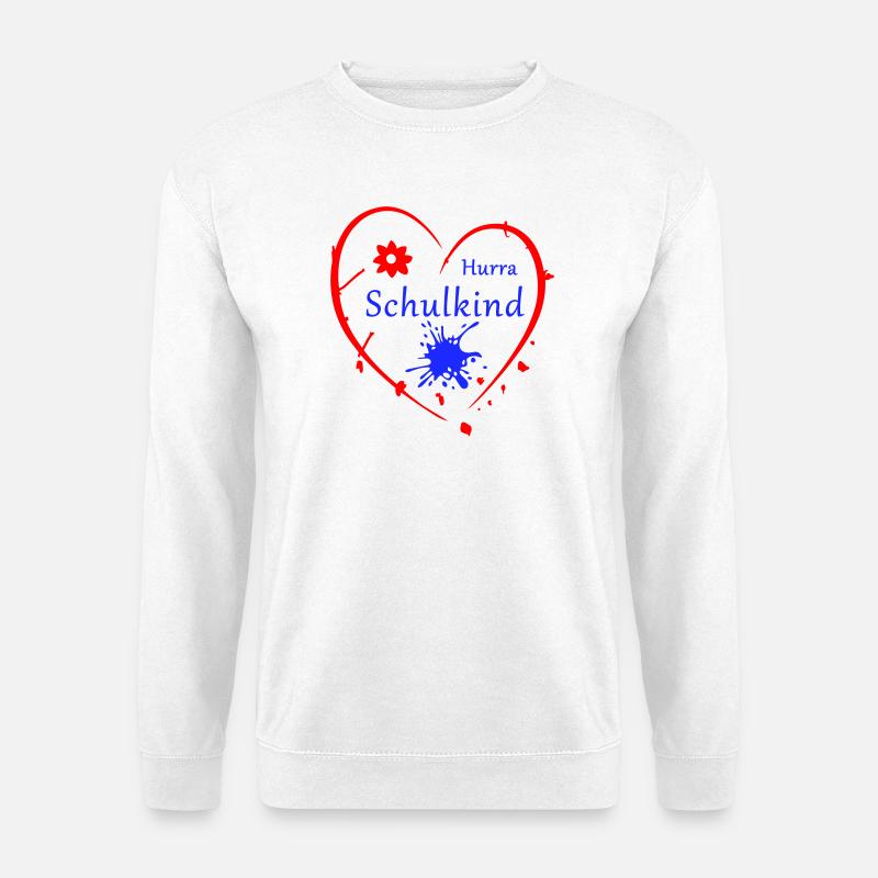 Hurra Schulkind - Unisex Pullover - Weiß