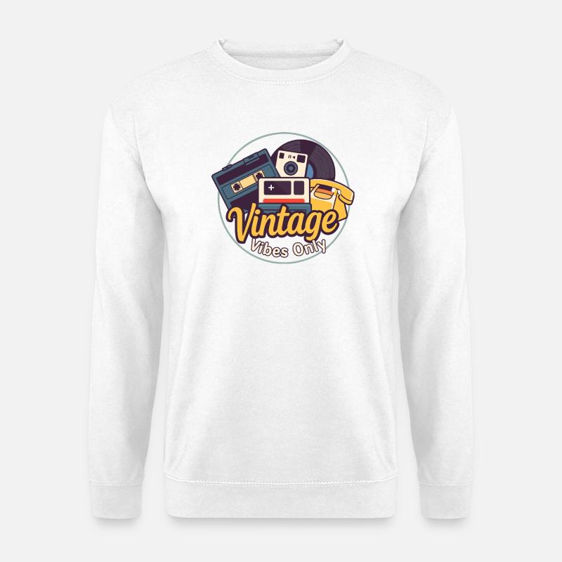 Vintage-Stimmung - Unisex Pullover - Weiß