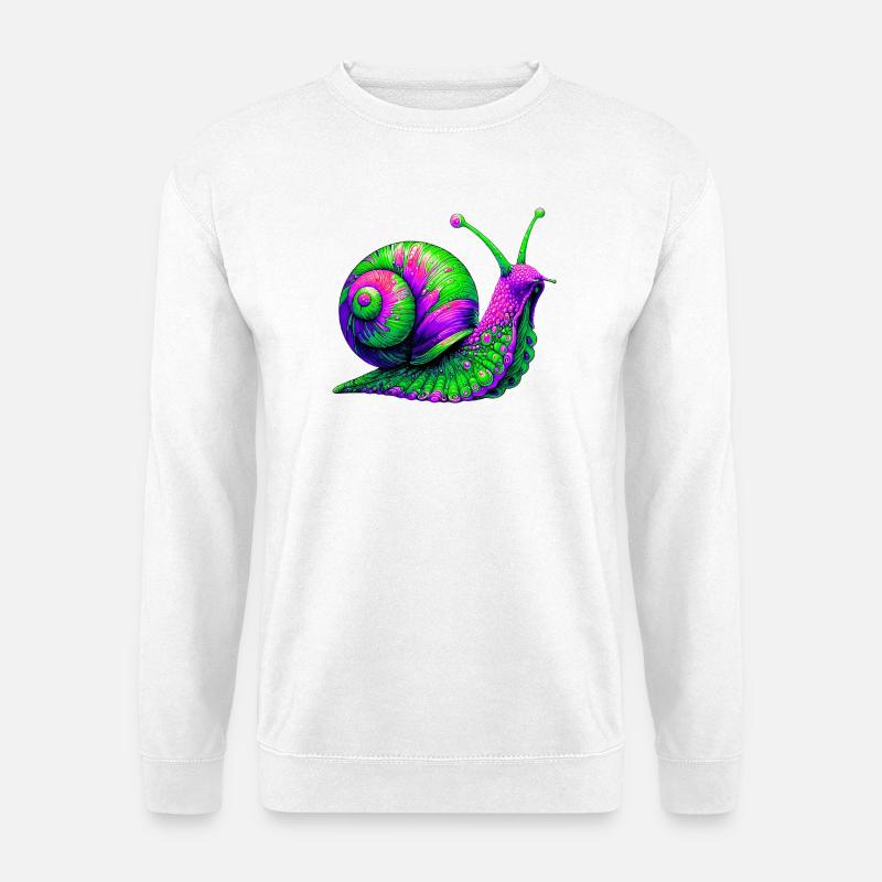 Schnecke - Unisex Pullover - Weiß