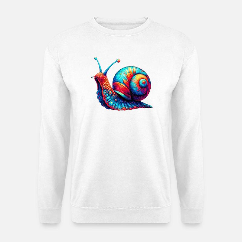 Schnecke - Unisex Pullover - Weiß