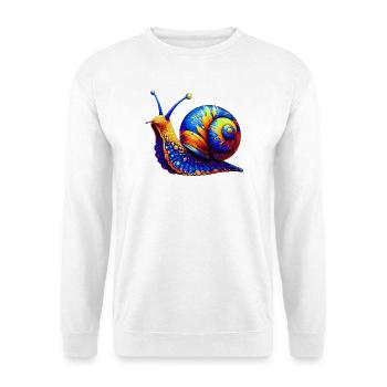 Escargot - Sweat-shirt Unisexe - blanc - Devant