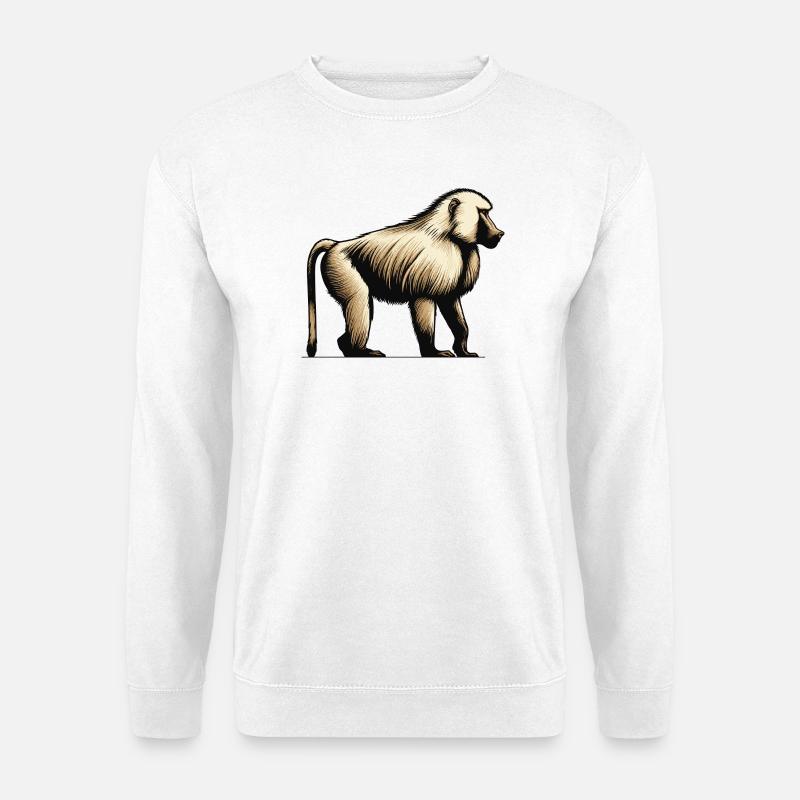 Baboon - Unisex Sweatshirt - white