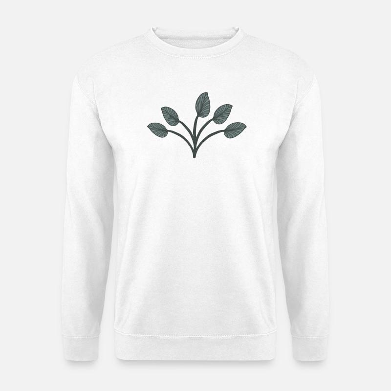 Schöne Blätter - Unisex Pullover - Weiß