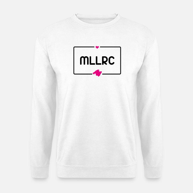 Mallorca "MLLRC" mit Herz und Landkarte - Unisex Pullover - Weiß