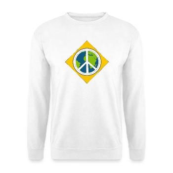 Peace and Love - Unisex Sweatshirt - white - Front