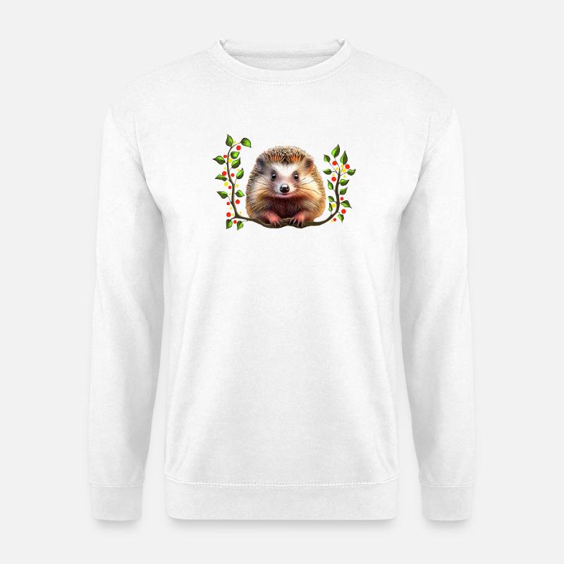 Weihnachten Festlicher Igel - Unisex Pullover - Weiß