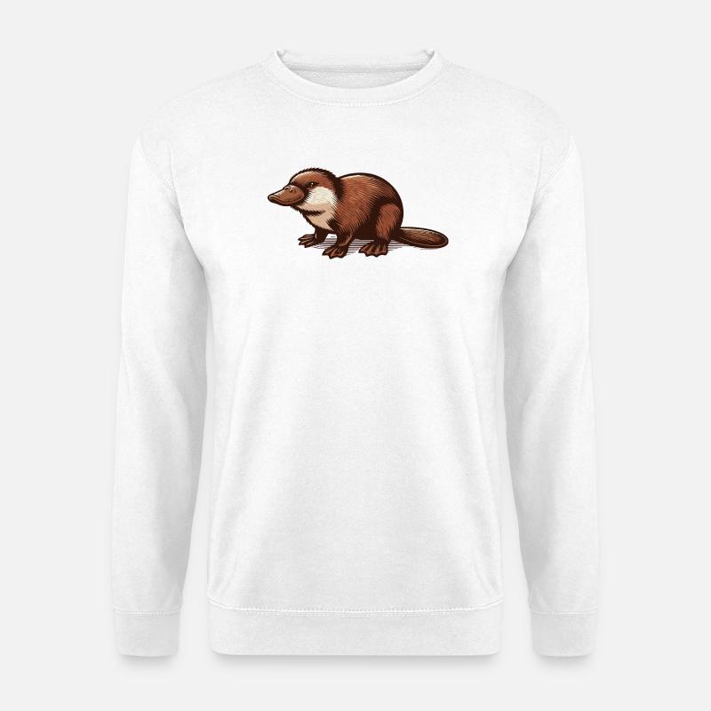 Schnabeltier - Unisex Pullover - Weiß