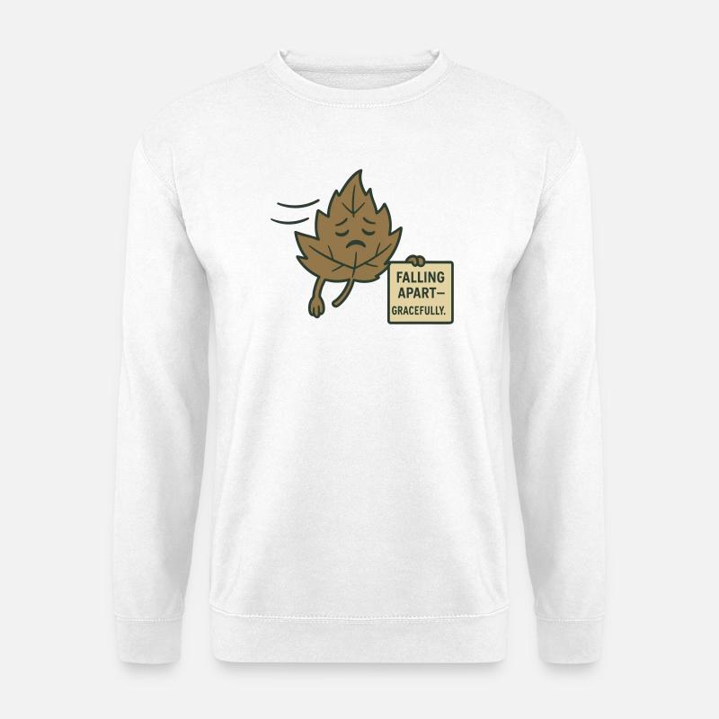Falling Apart – Gracefully - Unisex Pullover - Weiß