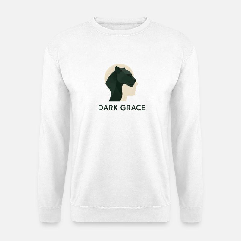 Dark Grace – Powerful Elegance - Unisex Sweatshirt - white