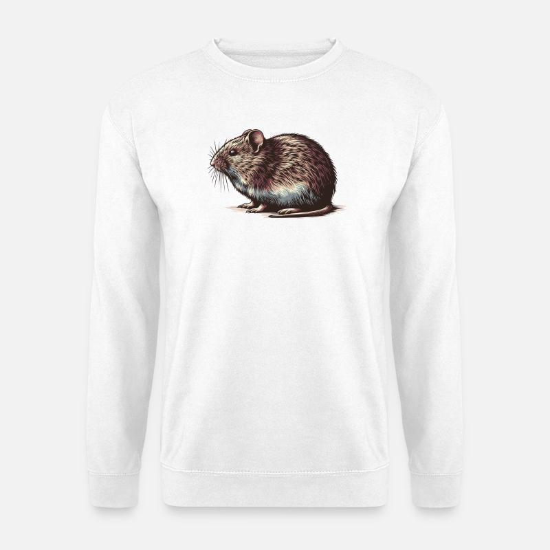 Campagnol - Sweat-shirt Unisexe - blanc