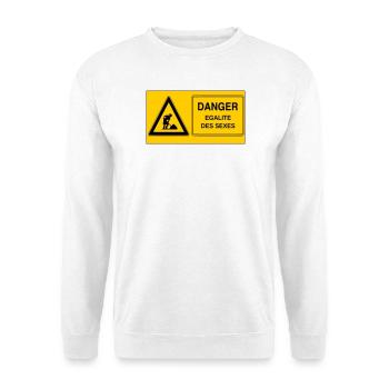 Gender equality - Unisex Sweatshirt - white - Front