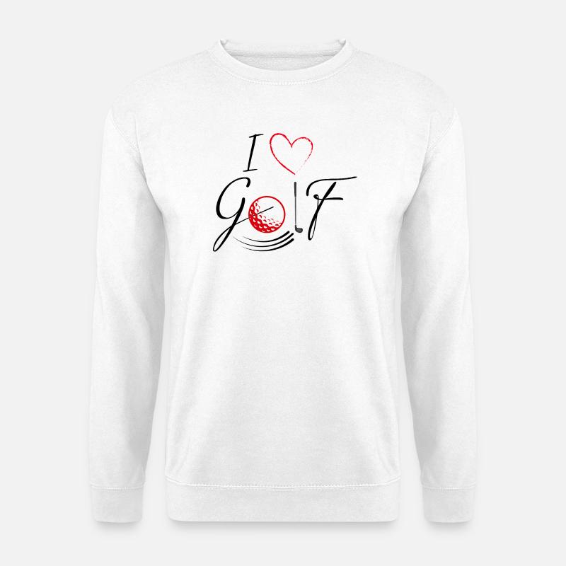 J’aime le golf - noir - Sweat-shirt Unisexe - blanc