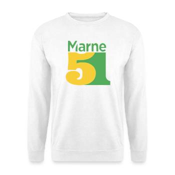 51 - Unisex Pullover - Weiß - Vorne