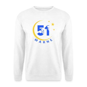 51 - Unisex Sweatshirt - white - Front