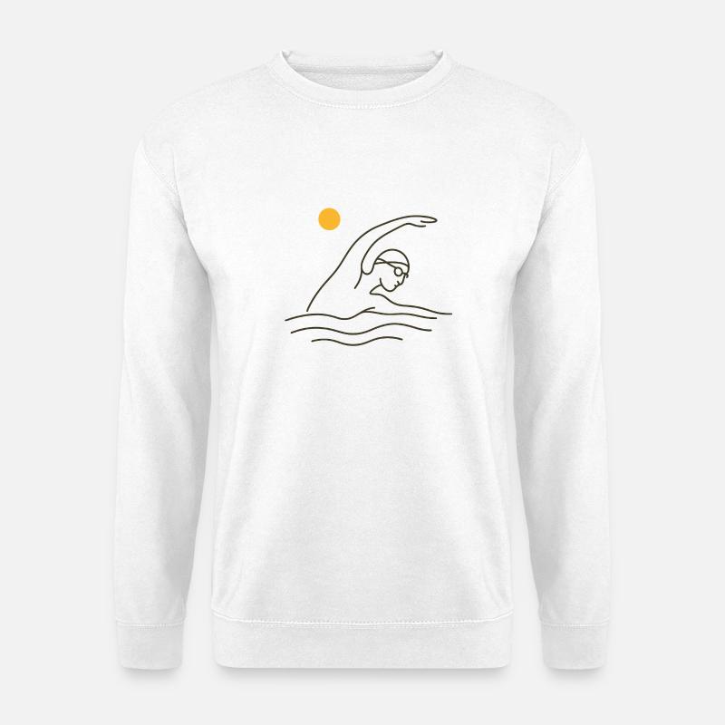 Schwimmen - Unisex Pullover - Weiß