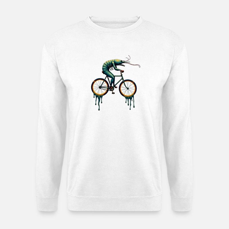 Traumhaftes Radsport-Krustentier - Unisex Pullover - Weiß