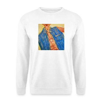 Bunter Denim-Blazer mit Sternanhänger Nemo - Unisex Pullover - Weiß - Vorne