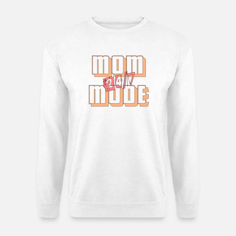 Mom Mode 24/7 - Unisex Pullover - Weiß