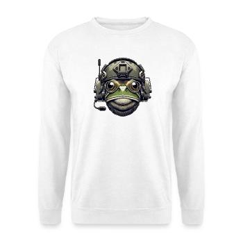 Military Frog - Unisex Sweatshirt - white - Front