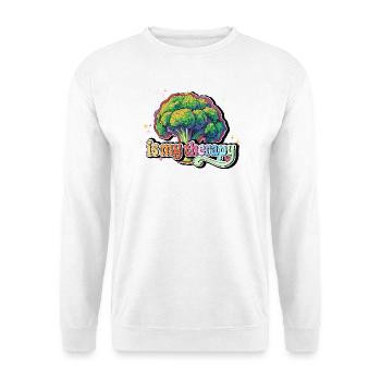 Le brocoli est ma thérapie - Sweat-shirt Unisexe - blanc - Devant