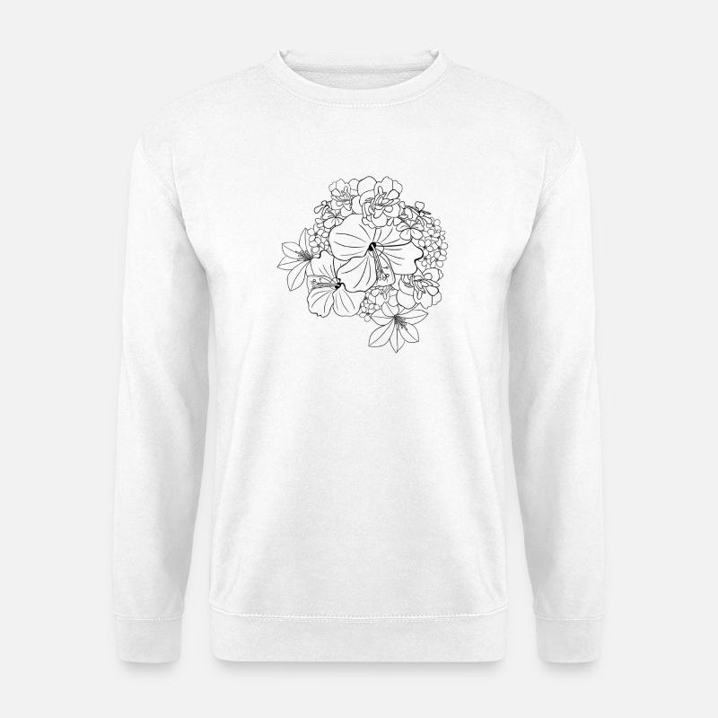 Blütenmeer - Unisex Pullover - Weiß