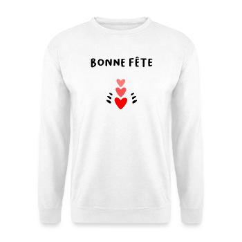 HAPPY FATHER'S DAY. DAD. FATHER'S DAY. FATHER - Unisex Sweatshirt - white - Front