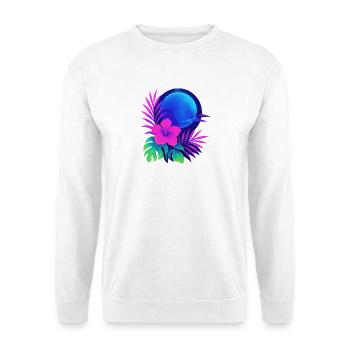 Neon Tropic Moon - Unisex Sweatshirt - white - Front