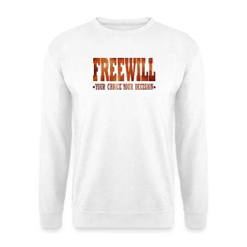 FreeWill - Unisex Sweatshirt - white - Front