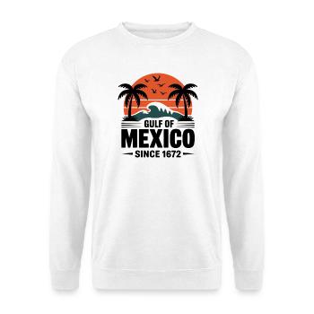 Gulf of Mexico Since 1672 Retro Beach Vibes - Unisex Sweatshirt - white - Front