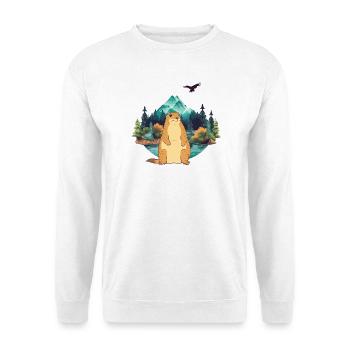 Murmeltier - Unisex Pullover - Weiß - Vorne