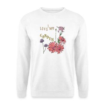 J’adore mon jardin - Sweat-shirt Unisexe - blanc - Devant