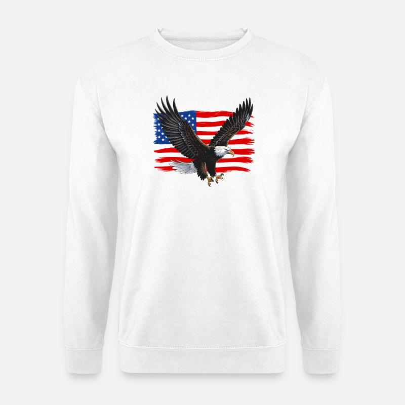 USA - Unisex Pullover - Weiß