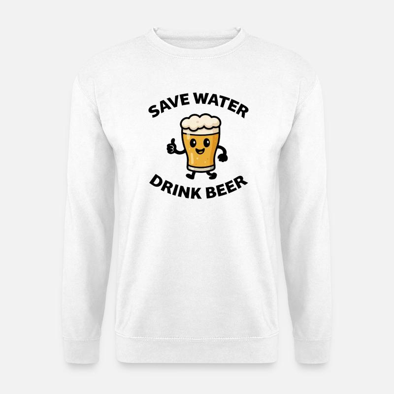 Save Water Vector - Unisex Sweatshirt - white