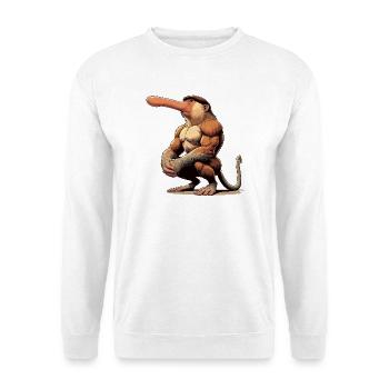 Proboscis monkey tough - Unisex Sweatshirt - white - Front