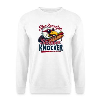 Heurtoir de bave étoilée - Sweat-shirt Unisexe - blanc - Devant
