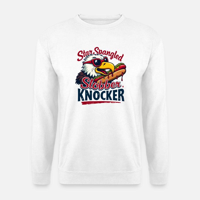 Star Spangled Slobber Knocker - Unisex Pullover - Weiß