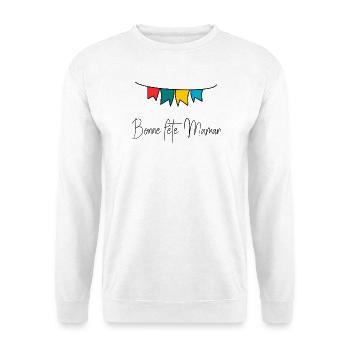 MOTHER'S DAY. HAPPY MOTHER'S DAY. MOM - Unisex Sweatshirt - white - Front