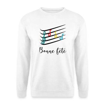 HAPPY BIRTHDAY. HEART. HAPPY MOTHER'S DAY. MOM - Unisex Sweatshirt - white - Front