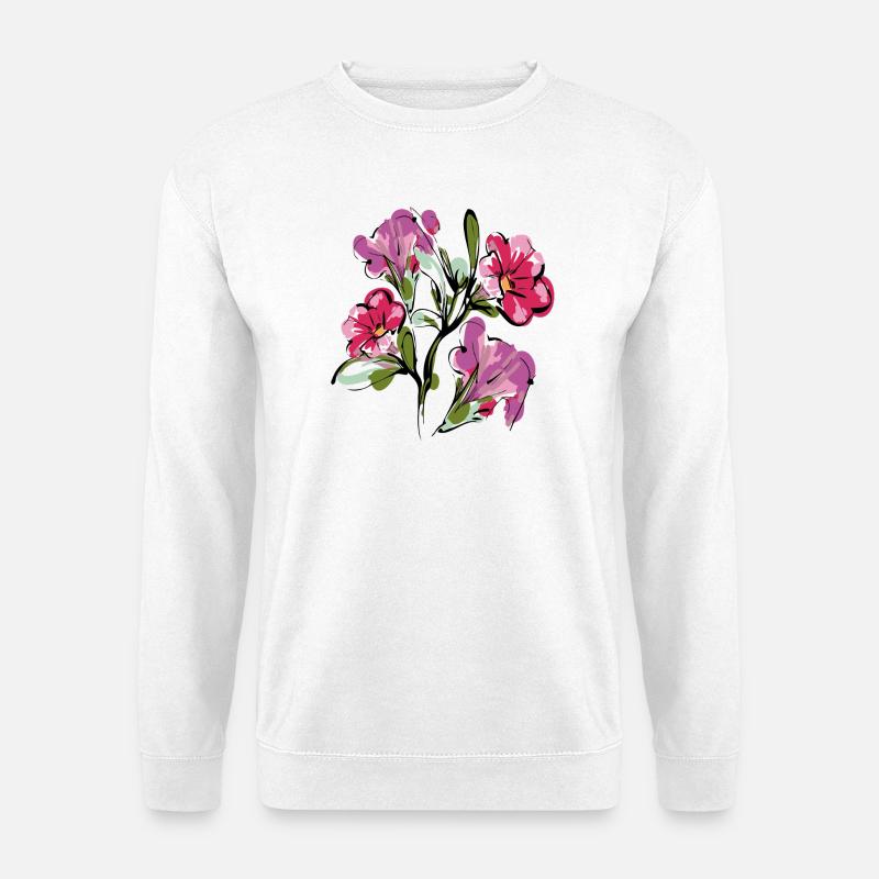 Blumenstrauß Flowers - Unisex Pullover - Weiß