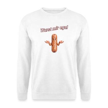 Wurst mir egal - Unisex Pullover - Weiß - Vorne
