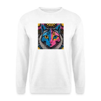 Electric Cat - Unisex Sweatshirt - white - Front