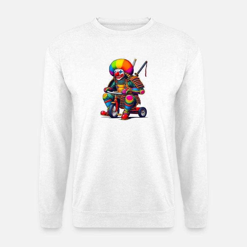 Samurai Clown - Unisex Pullover - Weiß